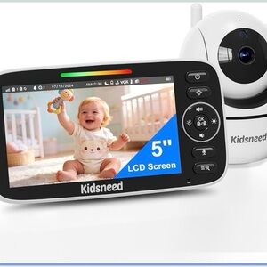 NEW - Baby Monitor with Camera and Audio - 5 inch 720P Video Baby Monitor